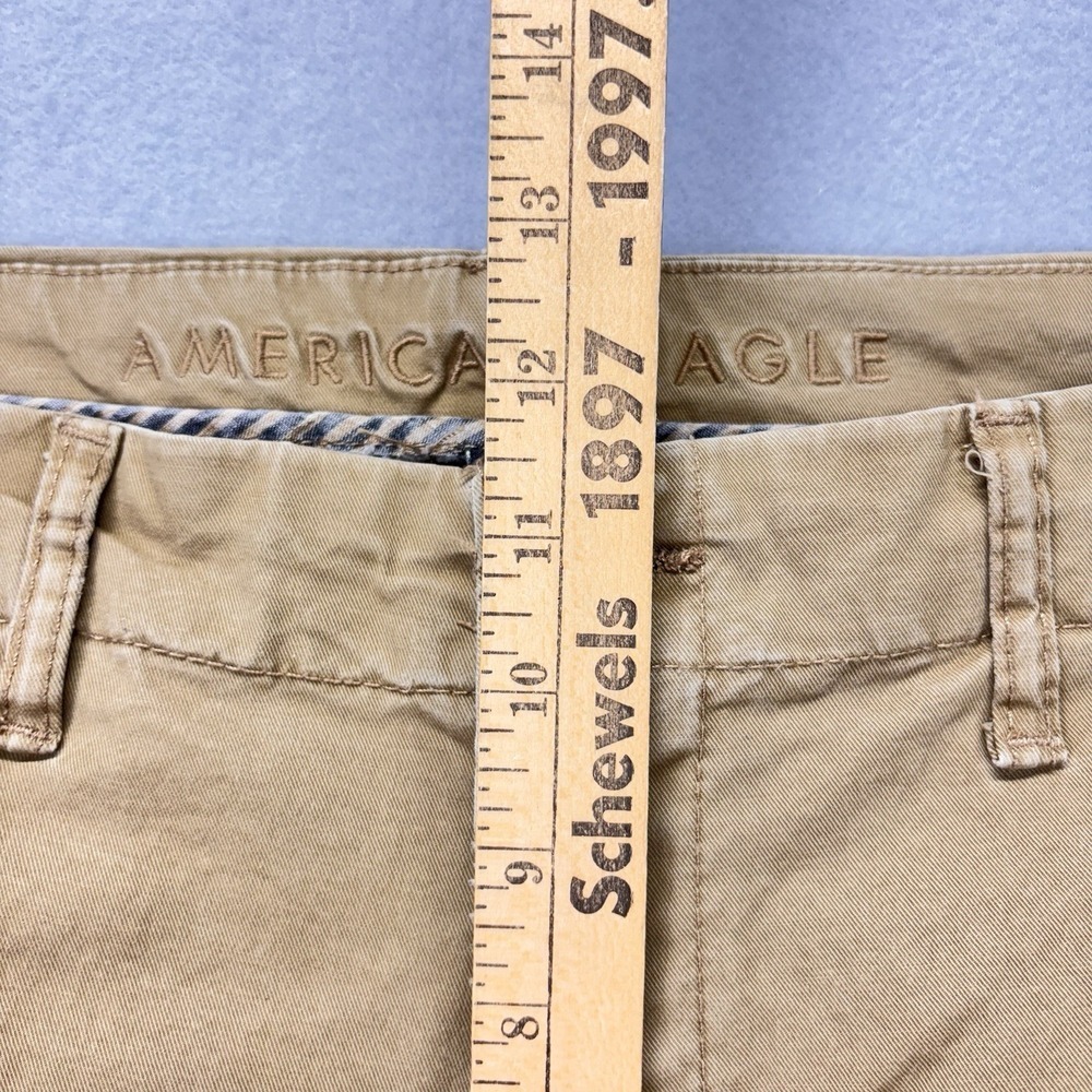 American Eagle Pants Men 36x31 TAG-36x32 Original Straight Flex Beige Workwear - Picture 4 of 13